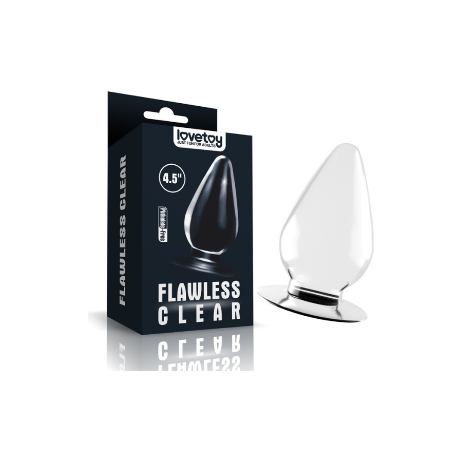 Flawless Clear Anal Plug 4.5 İnç