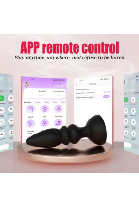 FoxShow APP Kontrollü Teleskopik Prostat Anal Plug