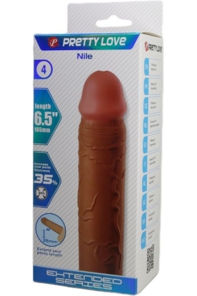 Nile Gerçek Hissiyatlı Uzatıcı Penis Kılıfı Brown
