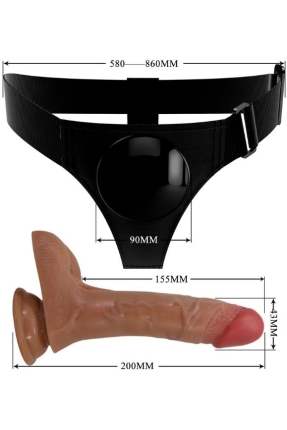 Fışkırtmalı Titreşimli Belden Bağlamalı Dildo Vibratör