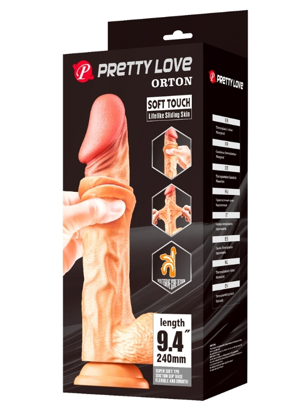 Ortan Kıkırdaklı Gerçekçi Dildo 1 Ortan Kıkırdaklı Gerçek Deri Yapılı Dildo