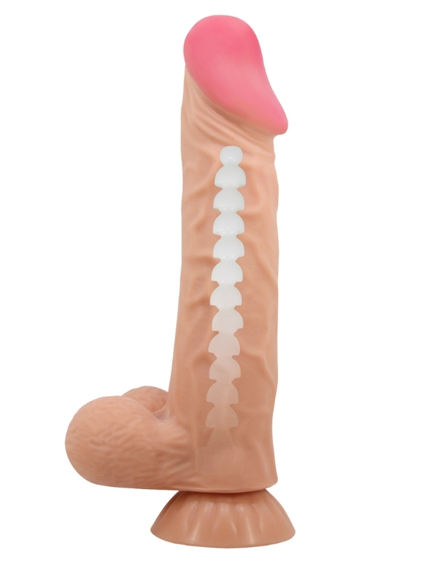 Ortan Kıkırdaklı Gerçekçi Dildo 3 Ortan Kıkırdaklı Gerçek Deri Yapılı Dildo