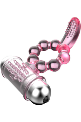 Plasure Tongue Vibrating Clitoris Stimulator Transparent Penis Sleeve
