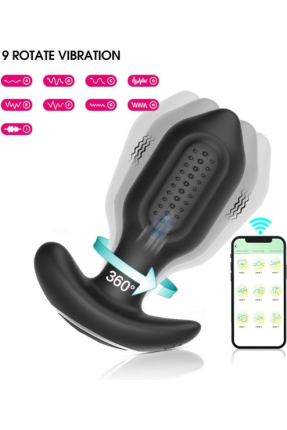 Sledgehammer Swing – Telefon Kontrollü Titreşimli Anal Plug (Siyah)