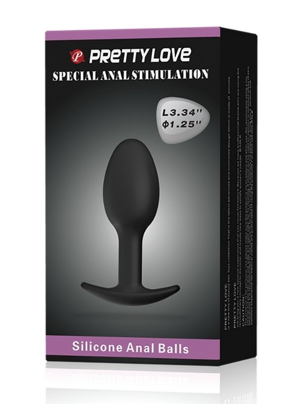 Special Anal Stimulation İçi Ağırlıklı Top Olan Anal Plug Tıkaç