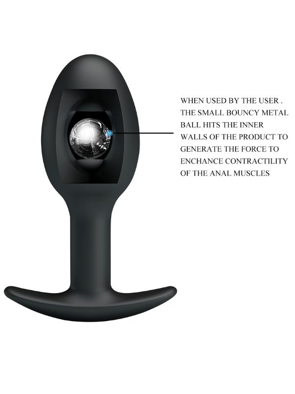 Special Anal Stimulation İçi Ağırlıklı Top Olan Anal Plug Tıkaç