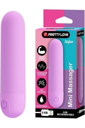 Stefan Mini Massager Bullet Vibratör Mor