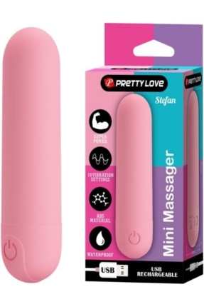 Stefan Mini Massager Bullet Vibratör Pembe