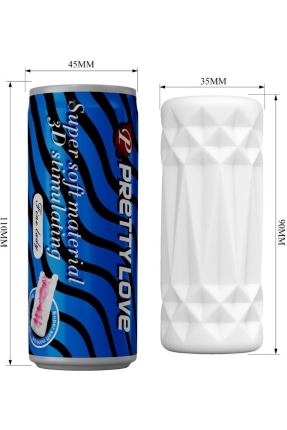 Super Soft Material 3d Stimulating Kola Kutusu Şeklinde Mastürbatör Mavi