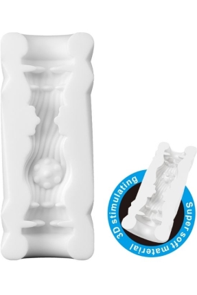 Super Soft Material 3d Stimulating Kola Kutusu Şeklinde Mastürbatör Mavi