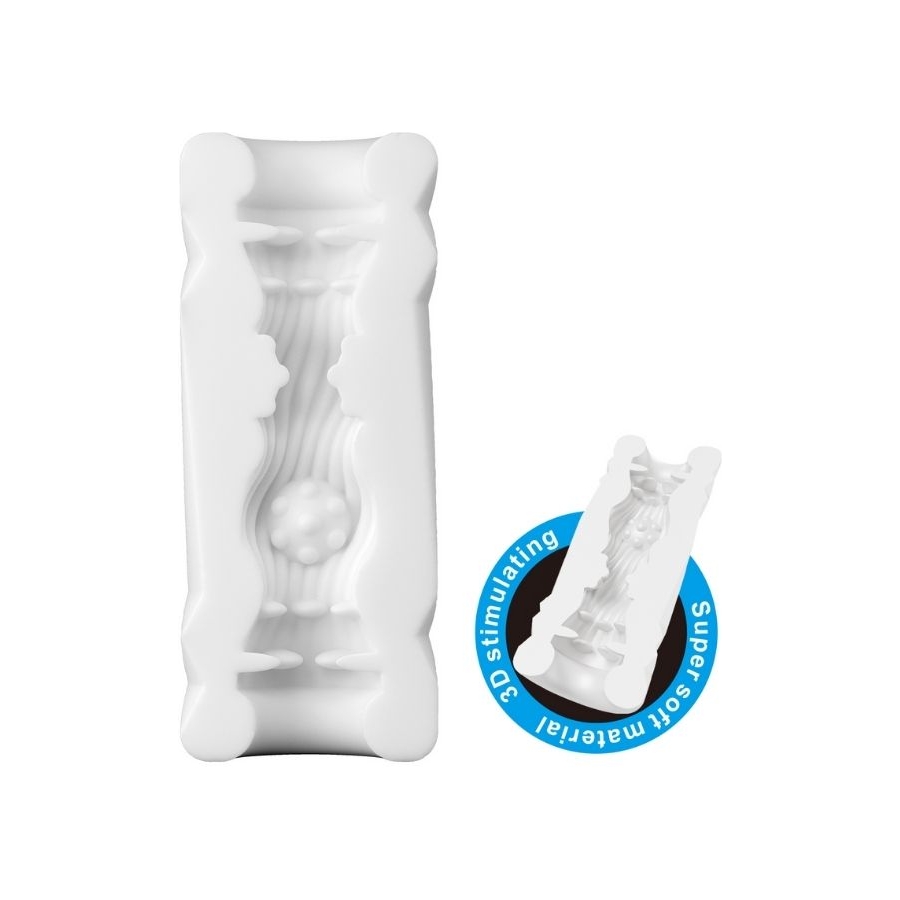 Super Soft Material 3d Stimulating Kola Kutusu Şeklinde Mastürbatör Mavi