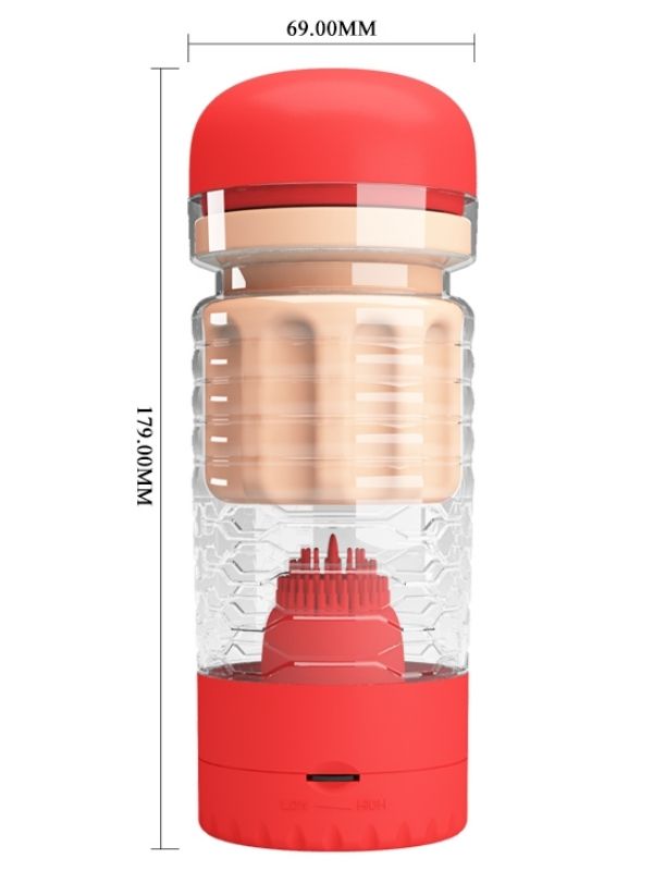 Theresa Kırmızı Vajina & Dil Mastürbatör