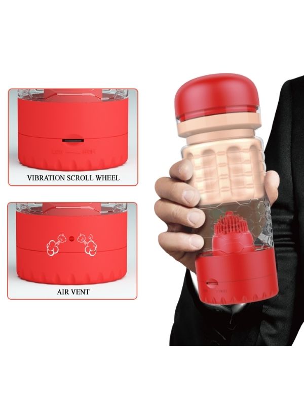 Theresa Kırmızı Vajina & Dil Mastürbatör