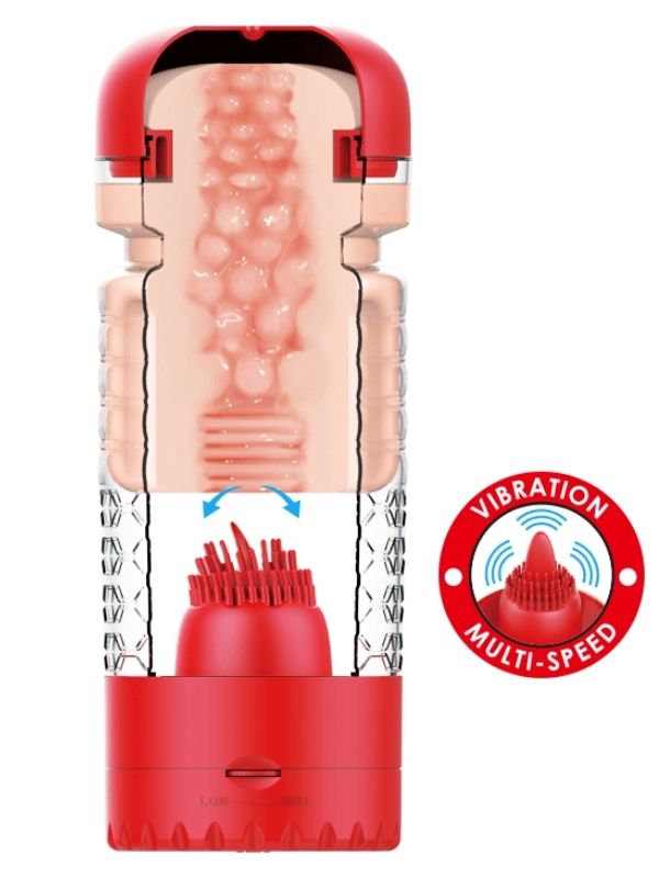 Theresa Kırmızı Vajina & Dil Mastürbatör