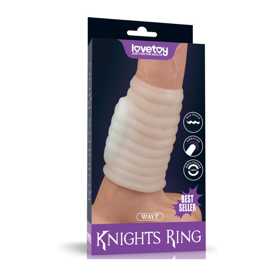 Vibrating Wave Knights Ring (Beyaz)