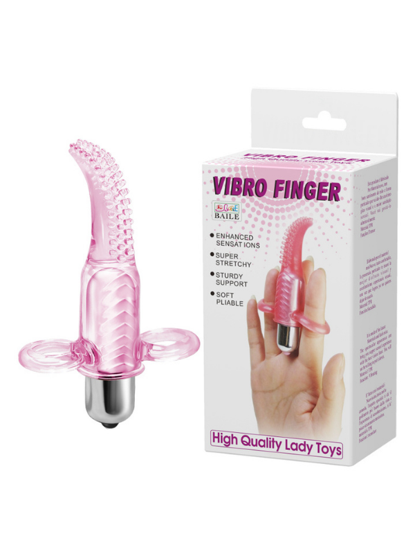 Vibro Finger 10 Titreşimli Teknolojik Vibratör Vajinal Klitoral Vibratör