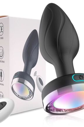 Led Işıklı Telefon Kontrollü Titreşimli Anal plug