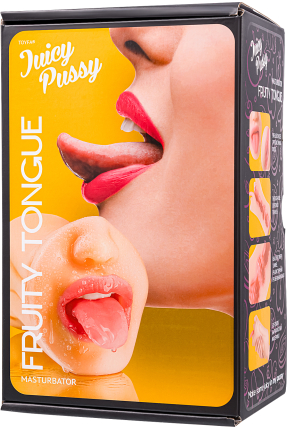 Juicy Pussy by TOYFA Masturbator Realistik, Fruity Tongue, Ağız ve Vajina, TPE, Ten,19 cm