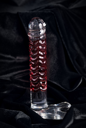 Sexus Glass, glass dildo, transparent, 16 cm