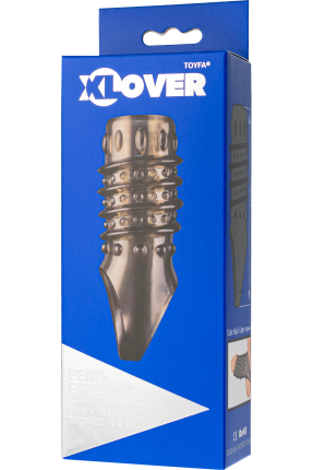 XLover by ToyFa Penis Klıfı, TPE,Siyah Şeffaf, 10,5 cm