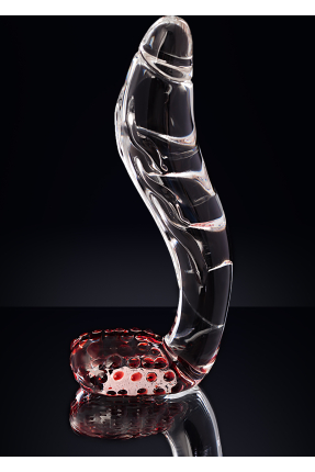 Sexus Glass, glass dildo, transparent, 17.5 cm
