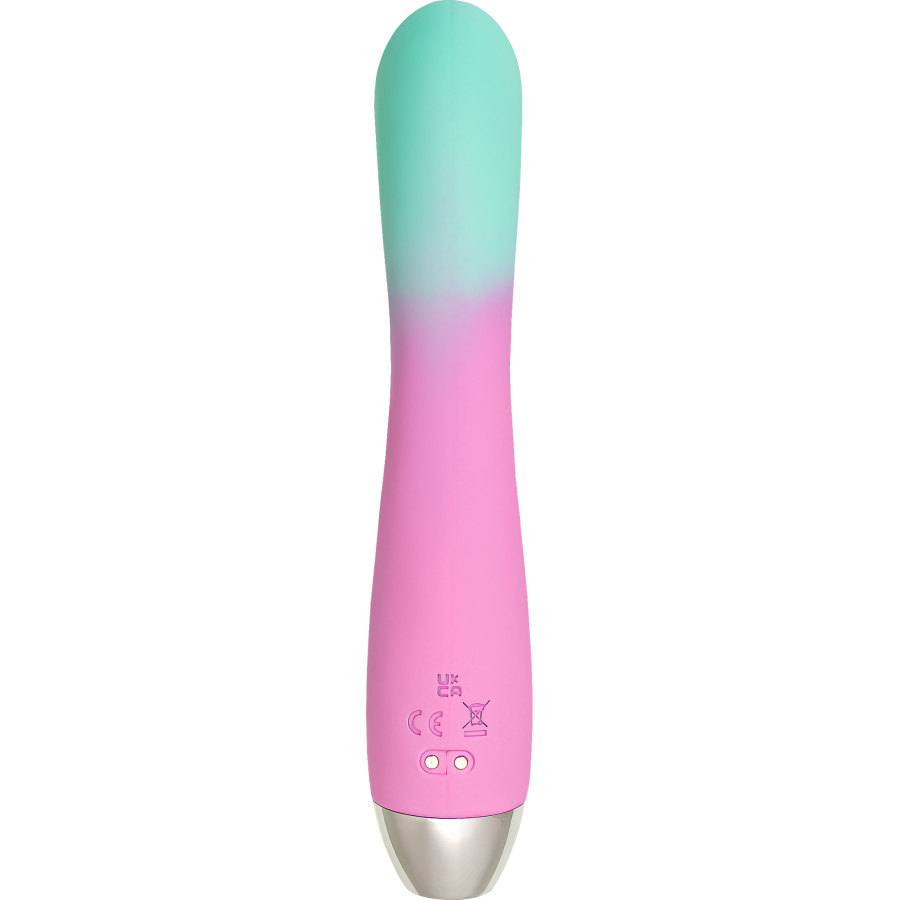 Flovetta Orchid G Noktası ve Klitoral Uyarıcı Silikon Vibratör – Mint Pembe, 21 cm - Görsel 3