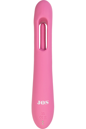 JOS Monti Hareketli Dil ve Uyarıcı Bilye Özellikli Silikon Vibratör – Pembe, 24 cm