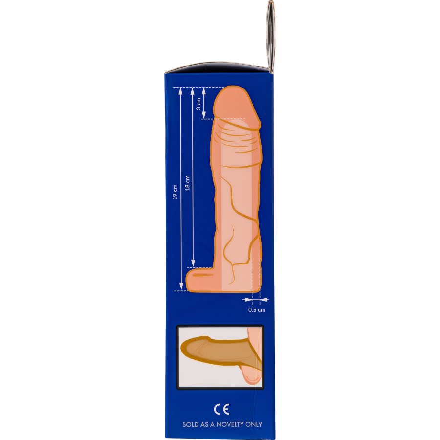 XLover by TOYFA Penis Kılıfı – Boyut Artırıcı, TPE, Ten Rengi, 19 cm - Görsel 10