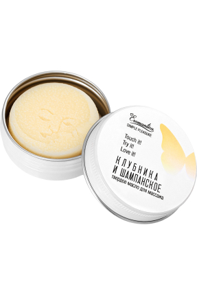 Eromantica Masif "Çilekli şampanya" katı masaj yağı, 20 g