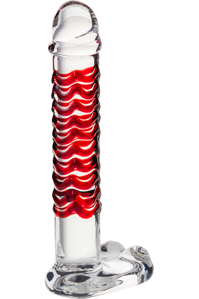 Sexus Glass, glass dildo, transparent, 16 cm