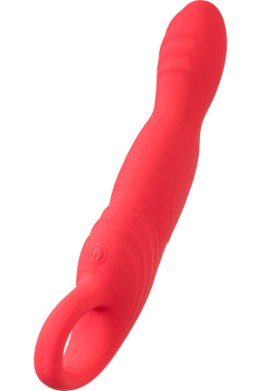 Flovetta Carnation Hareketli Başlıklı G Nokta Uyarıcılı Vibratör  – Pembe, 19 cm