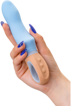 Flovetta Bluebell Silikon Titreşimli Vibratör – Mavi, 18,5 cm
