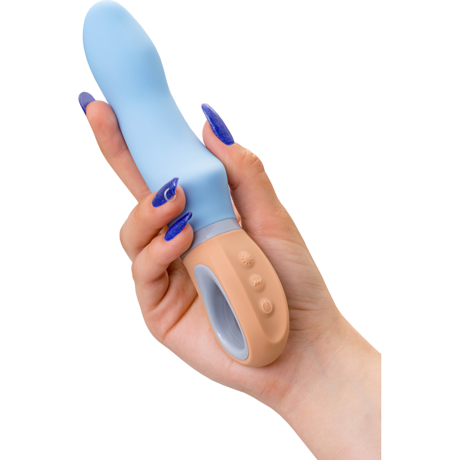 Flovetta Bluebell Silikon Titreşimli Vibratör – Mavi, 18,5 cm - Görsel 7