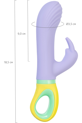 Flovetta Wisteria G Noktası ve Klitoral Uyarıcı Silikon Vibratör – Mor, 18,5 cm