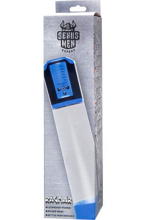Sexus Men Expert Ragnar otomatik Penis Pompası, ABS plastik, Mavi, 29 cm