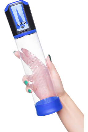 Sexus Men Expert Ragnar otomatik Penis Pompası, ABS plastik, Mavi, 29 cm