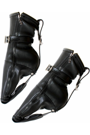 Restraint Leather Socks With Padlocks