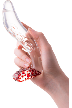 Sexus Glass, glass dildo, transparent, 17.5 cm