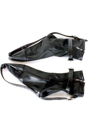 Restraint Leather Socks With Padlocks