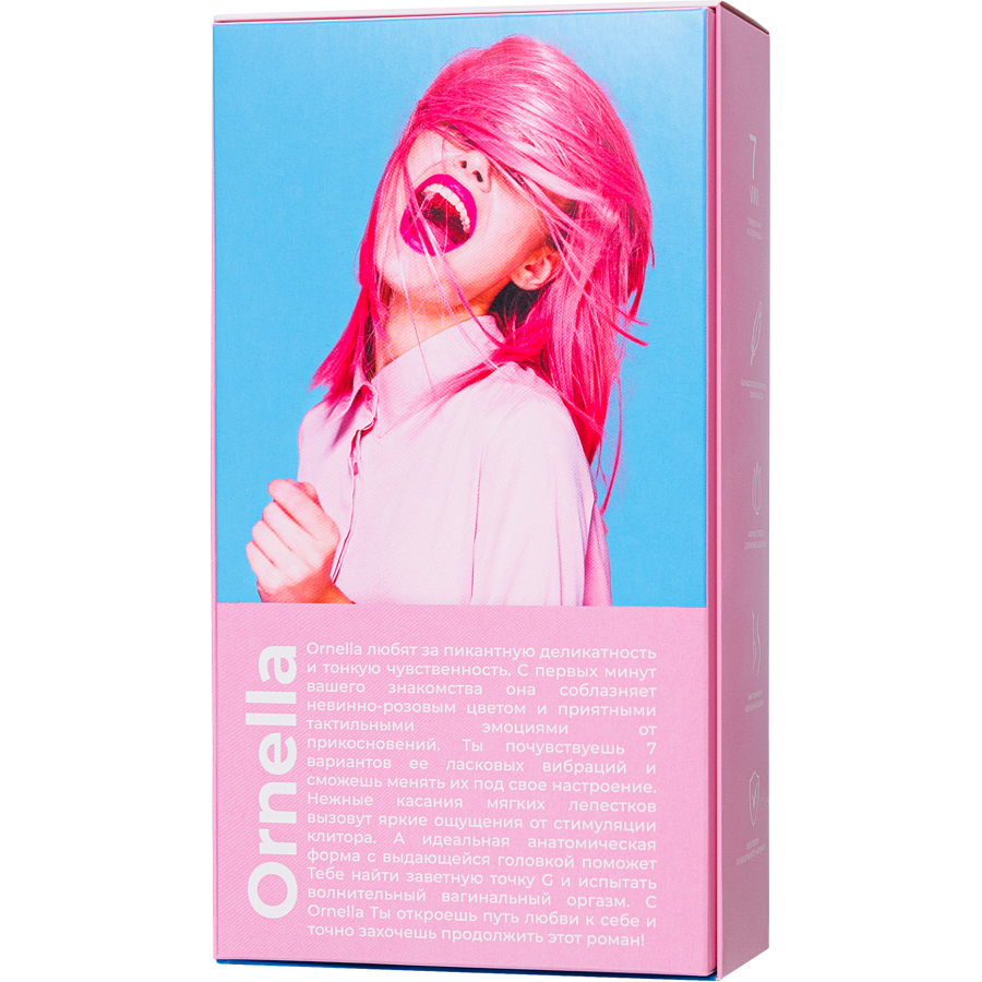 Eromantica Ornella'da 3'ü 1 arada masaj aleti, pembe, silikon, 21,5 cm - Görsel 10