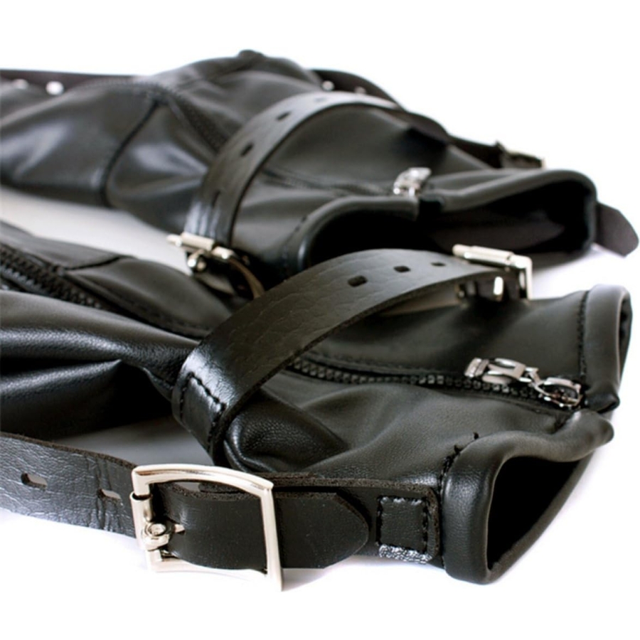 Restraint Leather Socks With Padlocks