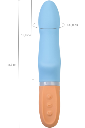 Flovetta Bluebell Silikon Titreşimli Vibratör – Mavi, 18,5 cm