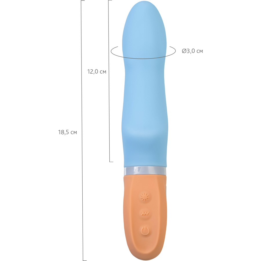 Flovetta Bluebell Silikon Titreşimli Vibratör – Mavi, 18,5 cm - Görsel 6