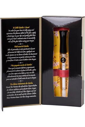 Shunga "İlahi Zevk" dudak parlatıcısı, buzlu ateş etkisi, çilek ve şampanya, 10 ml