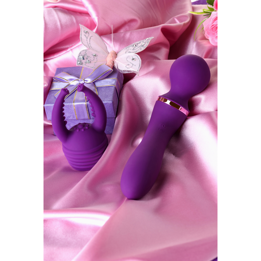 Eromantica Uma çok fonksiyonlu vibratör, silikon, mor, 20 cm - Görsel 15