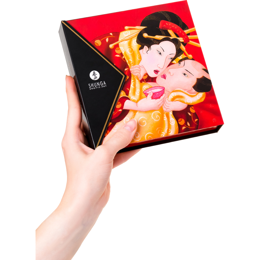 Shunga Geisha' Secret paketi, çilek ve şampanya