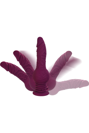 Striker Mini Seks Makinesi – Uzaktan Kumandalı, Silikon, Mor, 23,5 cm