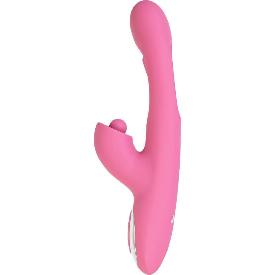 JOS Monti Hareketli Dil ve Uyarıcı Bilye Özellikli Silikon Vibratör – Pembe, 24 cm - Görsel 4