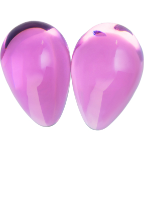 Sexus Glass Vaginal Balls, glass, pink, Ø 2.7 cm