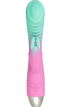 Flovetta Orchid G Noktası ve Klitoral Uyarıcı Silikon Vibratör – Mint Pembe, 21 cm